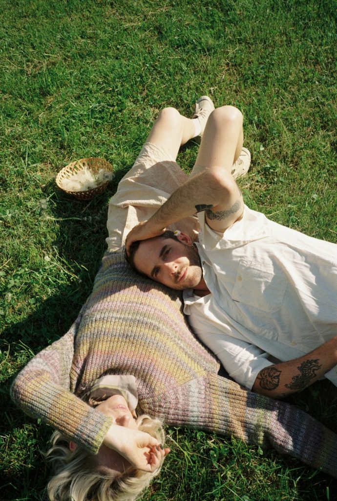 Couple Laying on the Grass